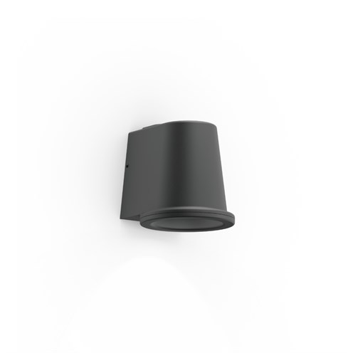 Wever & Ducré+Clasco 1.0 LED 12W 505lm 2700K CRI>90 105°, hämardatav phase-cut, IP65, välisvalgusti, antratsiit