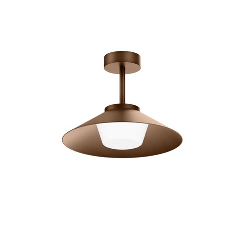 Wever & Ducré+Tradora 1.0 LED 9W 405lm 2700K CRI>90, hämardatav phase-cut, IP65, välisvalgusti, pronks, opaalklaas