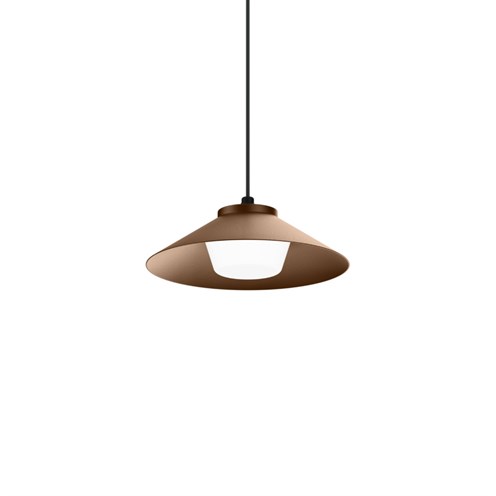 Wever & Ducré+Tradora Suspended 1.0 LED 9W 405lm 2700K CRI>90, hämardatav phase-cut, IP65, välisvalgusti, pronks, opaalklaas