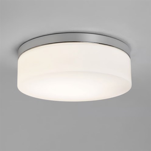 ASTRO+Sabina 280 max. 12W E27, IP44, laevalgusti, poleeritud kroom, klaasist hajuti