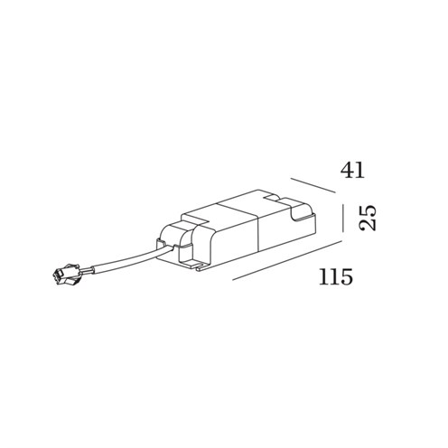 Wever & Ducré+DRIVER 500mA 10W 12-21V PHASE CUT DIM IP20 220-240VAC