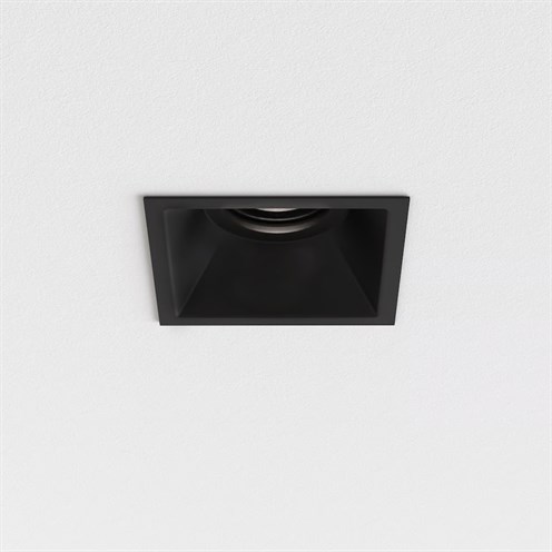 ASTRO+Minima PRO Square Fixed LED 11.8W 1273lm 3000K CRI>90 30°, hämardatav DALI, IP65, süvisvalgusti, matt must