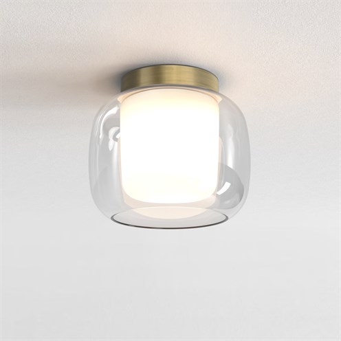 ASTRO+Aquina Ceiling 240 max. 12W E27, IP44, laevalgusti, harjatud matt messing