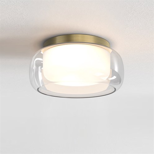ASTRO+Aquina Ceiling 360 2x max. 12W E27, IP44, laevalgusti, harjatud matt messing