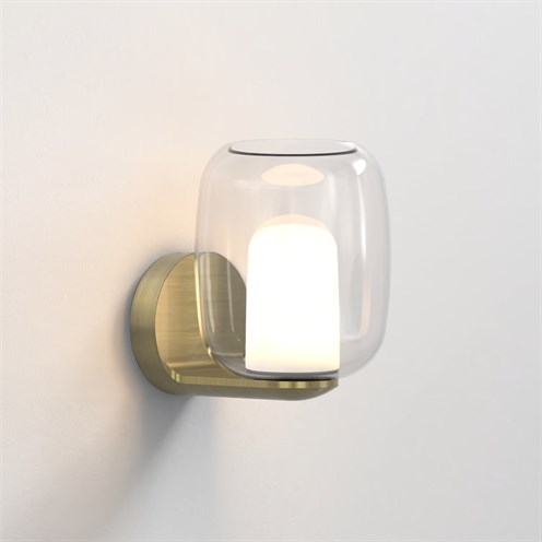ASTRO+Aquina Wall max. 3.5W G9, IP44, seinavalgusti, matt harjatud messing