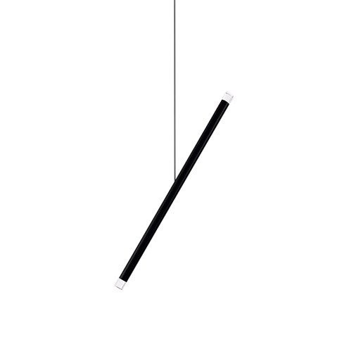 Lodes+A-Tube Nano Duo LED 2x1W 280lm 2700K CRI>90, hämardatav, rippvalgusti, matt must, laerosett tellida eraldi