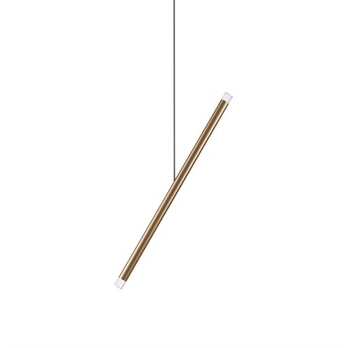Lodes+A-Tube Nano Duo LED 2x1W 280lm 2700K CRI>90, hämardatav, rippvalgusti, matt šampanja, laerosett tellida eraldi