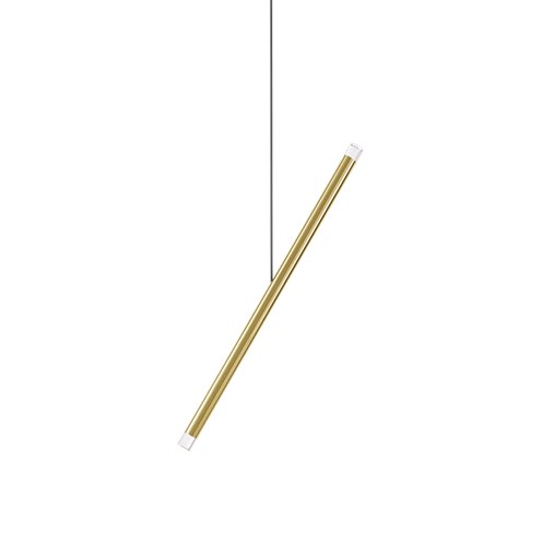 Lodes+A-Tube Nano Duo LED 2x1W 280lm 2700K CRI>90, hämardatav, rippvalgusti, kuldne, laerosett tellida eraldi