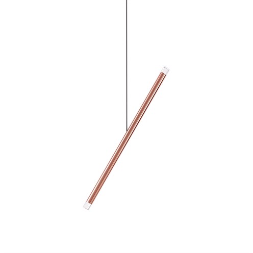 Lodes+A-Tube Nano Duo LED 2x1W 280lm 2700K CRI>90, hämardatav, rippvalgusti, roosa kuld, laerosett tellida eraldi