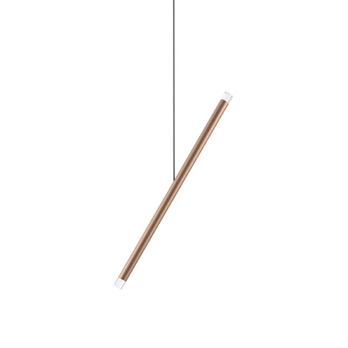 Lodes+A-Tube Nano Duo LED 2x1W 280lm 2700K CRI>90, hämardatav, rippvalgusti, terra, laerosett tellida eraldi