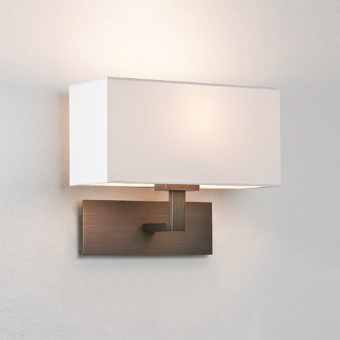 ASTRO+Park Lane max. 60W E14, seinavalgusti, pronks, valge vari