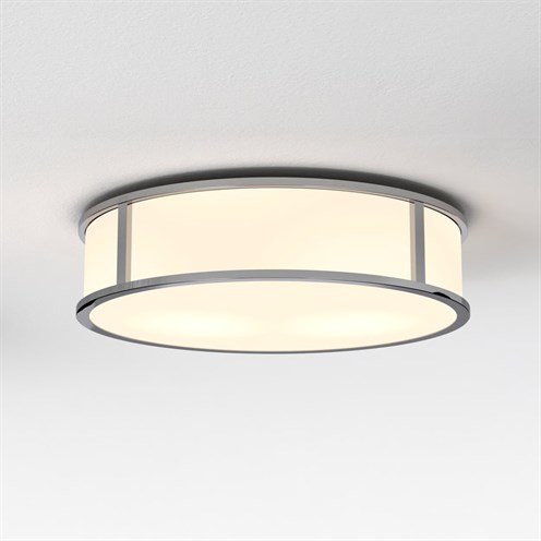 ASTRO+Mashiko 300 Round max. 60W E27, IP44, lae- ja seinavalgusti, poleeritud kroom, klaasist hajuti