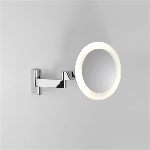 ASTRO+Niimi Round LED 6W 146lm 3000K, lülitiga, IP44, 5x suurendusega reguleeritav valgustusega peegel, poleeritud kroom