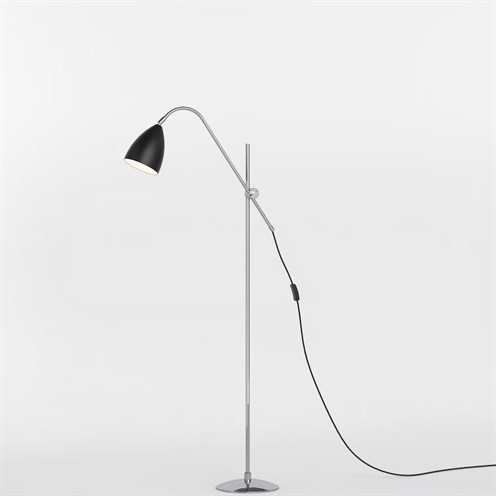 ASTRO+Joel Floor max. 42W E27, põrandavalgusti, matt must