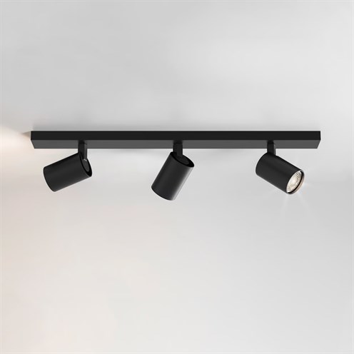 ASTRO+Ascoli Triple Bar 3x max. 50W GU10, laevalgusti, matt must