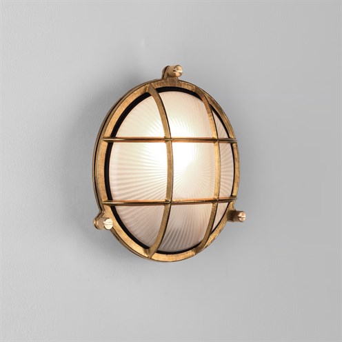 ASTRO+Thurso Round max. 42W E27, IP44, välisvalgusti, messing