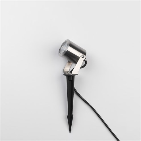 ASTRO+Skye Spike Spot LED 6,8W 600lm 700mA 3000K 16°, hämardatav, IP65, välisvalgusti, harjatud roostevaba, liiteseadmeta