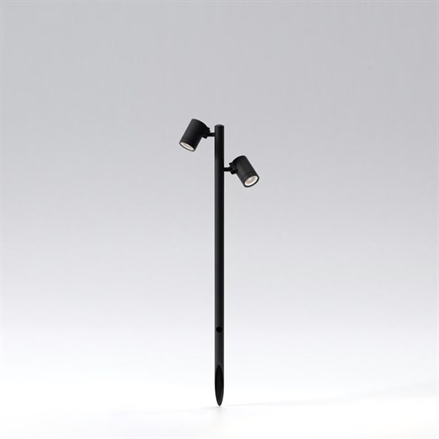 ASTRO+Bayville Spike Spot 900 Twin LED 16,4W 934lm 3000K 44°, hämardatav phase-cut, IP66, välisvalgusti, must