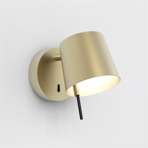 ASTRO+Miura Wall LED 7,5W 367lm 2700K, lülitiga, seinavalgusti, matt kuld, ilma varjuta (tellida eraldi)