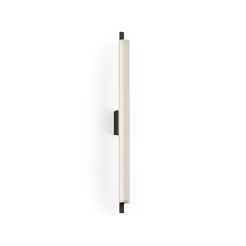 Panzeri+Ombra LED 23W 912lm 2700K CRI>90, hämardatav Push/DALI, seinavalgusti, matt must, valge kangas