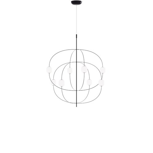 Lodes+Axia LED 30W 3510lm 2700K CRI>90, hämardatav, rippvalgusti, must kroom