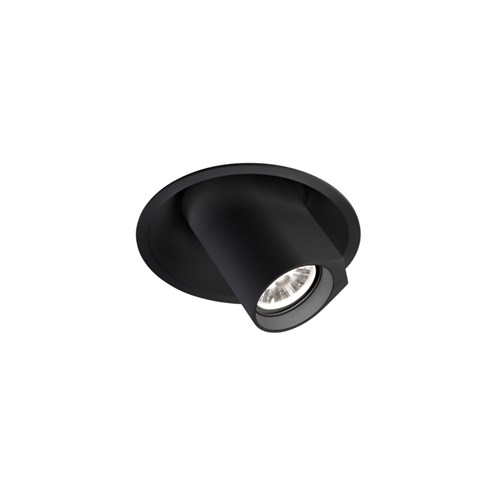 Wever & Ducré+BLIEK ROUND 1.0 LED 6/8.8W 600/810lm 350/500mA 2700K CRI>90 34°, süvisvalgusti, matt must, liiteseadmeta