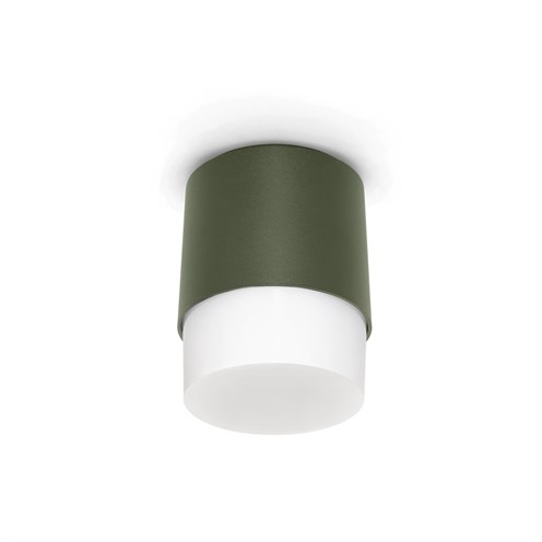Lombardo+Clic Up Top LED 5W 330lm 3000K, hämardatav phase-cut, IP65, välisvalgusti, roheline