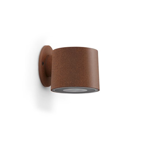 Lombardo+Clic Wall LED 5W 362lm 3000K, hämardatav phase-cut, IP65, välisvalgusti, corten