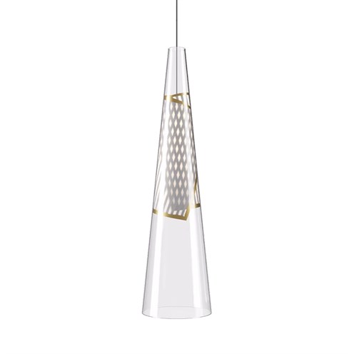 Lodes+Cono di Luce Large LED 7W 1307lm 2700K CRI>90, hämardatav, rippvalgusti, kuldne detail, laerosett tellida eraldi