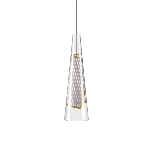Lodes+Cono di Luce Small LED 7W 1307lm 2700K CRI>90, hämardatav, rippvalgusti, kuldne detail, laerosett tellida eraldi