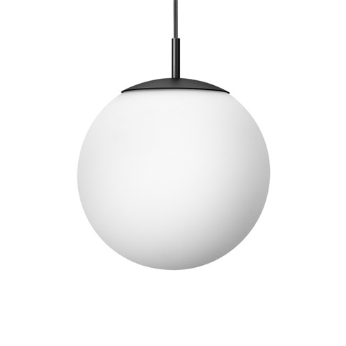 CINI&NILS+Cordina Sferico LED 5W 550lm 2700K, hämardatav, rippvalgusti, must, opaalklaas, laerosett tellida eraldi