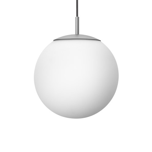 CINI&NILS+Cordina Sferico LED 5W 550lm 2700K, hämardatav, rippvalgusti, hõbedane, opaalklaas, laerosett tellida eraldi