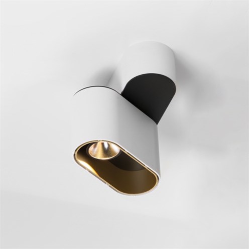 Modular+Duell Surface Adjustable 1x LED 10W 743lm 2700K CRI>90 35°, hämardatav Push/1-10V, laevalgusti, valge/šampanja