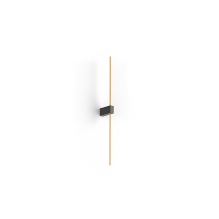 Wever & Ducré+FINLIN WALL 2.0 LED 10.2W 905lm 2700K CRI>90, hämardatav phase-cut, seinavalgusti, matt must/kuldne
