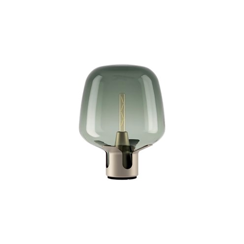 Lodes+Flar Medium max. 25W E27, juhtmel hämarduse lüliti, põrandavalgusti, šampanja/türkiis