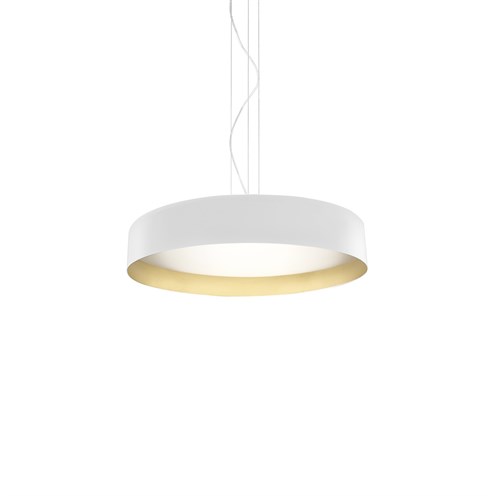Panzeri+Ginevra 80 LED 82W 7782lm 3000K CRI>90 UGR<19 mikroprismaatiline hajuti, hämardatav Push/DALI, rippvalgusti, valge/kuldne