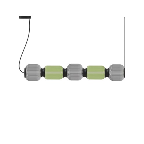 Robin+Greenberry Quinted LED 24W 1400lm 3000K CRI>90, rippvalgusti, roheline/hall
