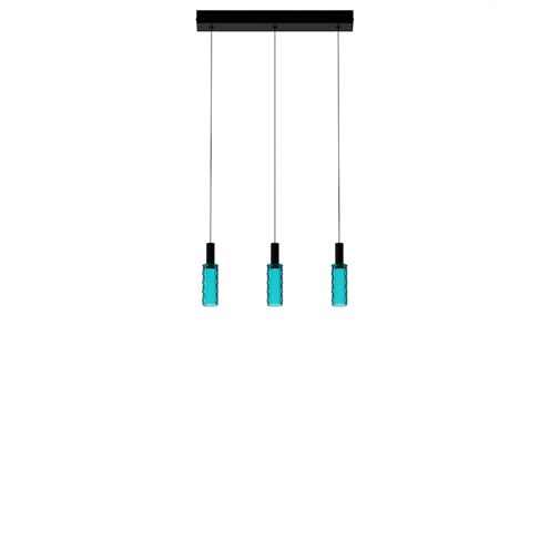 Panzeri+Scent Pixel Cluster 3 elements LED 10,5W 543lm 2700K CRI>90, rippvalgusti, türkiissinine