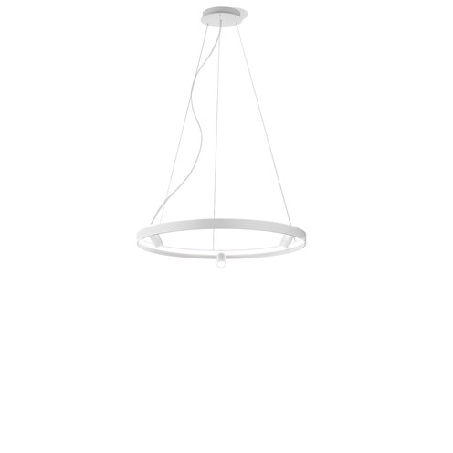 Panzeri+Arena Ø100 LED 78W 6743lm 2700K CRI>90 30°, hämardatav Push/DALI, rippvalgusti, valge