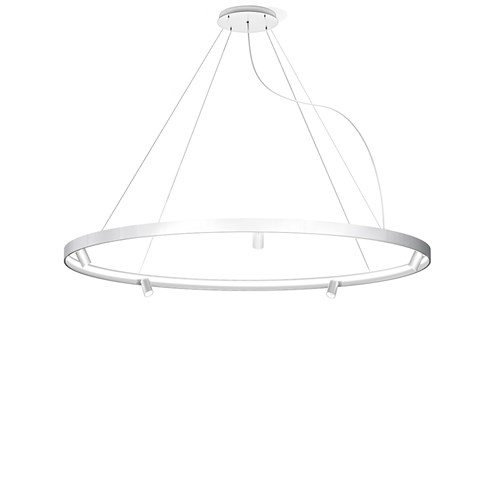 Panzeri+Arena Ø200 LED 133W 12598lm 2700K CRI>90 30°, hämardatav Push/DALI, rippvalgusti, valge