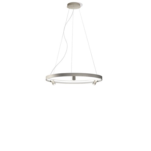 Panzeri+Arena Ø100 LED 78W 6743lm 2700K CRI>90 30°, hämardatav Push/DALI, rippvalgusti, titaan