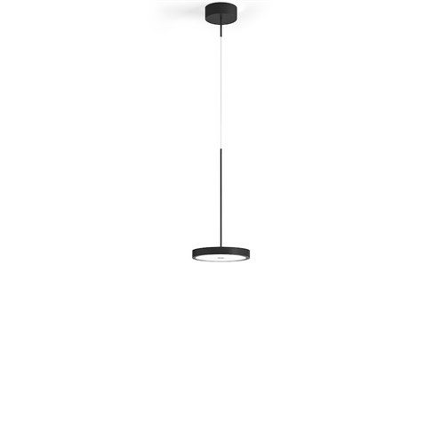 Panzeri+Dip LED 18W 1931lm 2700K CRI>90, hämardatav Push/DALI, rippvalgusti, matt must