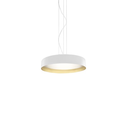 Panzeri+Ginevra 53 LED 36W 2916lm 3000K CRI>90 UGR<19 mikroprismaatiline hajuti, hämardatav Push/DALI, rippvalgusti, valge/kuldne