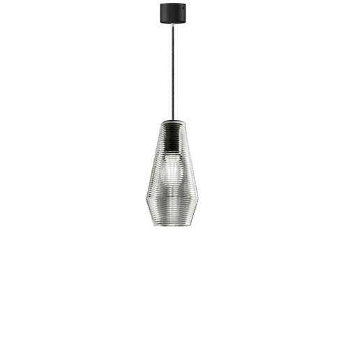 Panzeri+Olivia LED 8W E27 1050lm 2700K, rippvalgusti, teras, laerosett must