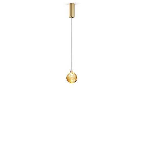 Panzeri+Murané Ø10 LED 4W 167lm 2700K CRI>90, rippvalgusti, pronks/šampanja