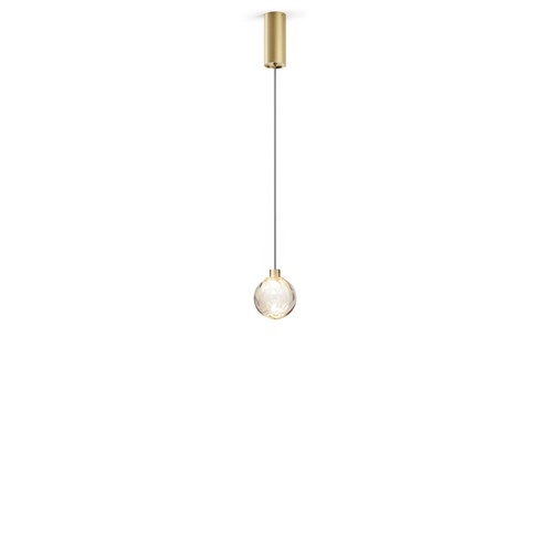Panzeri+Murané Ø10 LED 4W 167lm 2700K CRI>90, rippvalgusti, klaar/šampanja