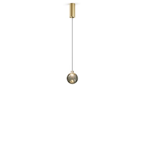 Panzeri+Murané Ø10 LED 4W 167lm 2700K CRI>90, rippvalgusti, suitsune/šampanja