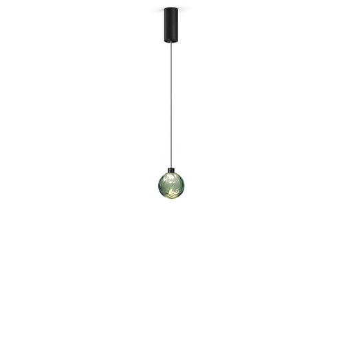 Panzeri+Murané Ø10 LED 4W 167lm 2700K CRI>90, rippvalgusti, roheline/matt must