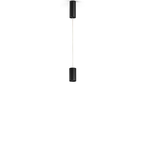 Panzeri+432 Ways Ø6 LED 6,7W 753lm 2700K CRI>90 29°, hämardatav Push/DALI, rippvalgusti, must, lääts tellida eraldi