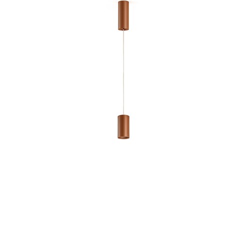 Panzeri+432 Ways Ø6 LED 6,7W 753lm 2700K CRI>90 29°, hämardatav Push/DALI, rippvalgusti, terrakota, lääts tellida eraldi